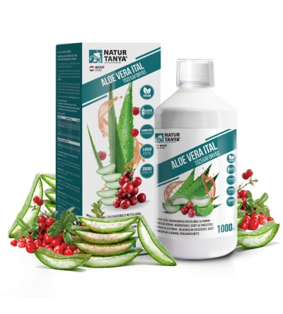 Natur Tanya® ALOE VERA ITAL TŐZEGÁFONYÁS, ERDEI GYÜMÖLCSÖS 1000ml