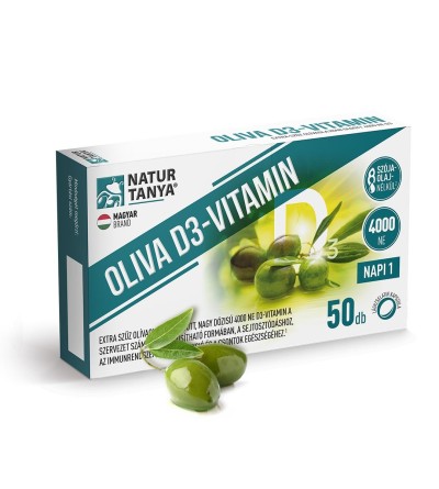 Natur Tanya® OLIVA D3-vitamin 50 db