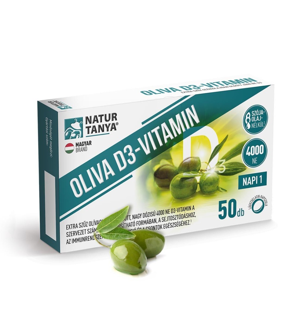 Natur Tanya® OLIVA D3-vitamin 50 db