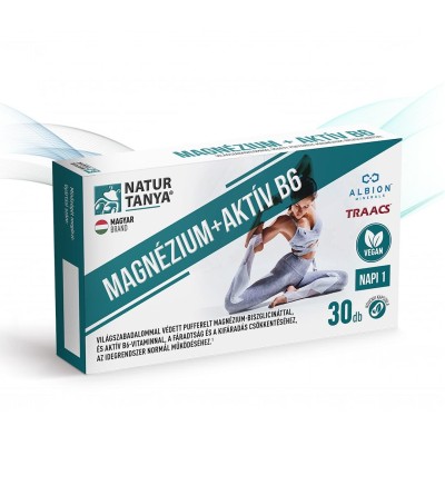 Natur Tanya® Vegán MAGNÉZIUM + AKTÍV B6 30db