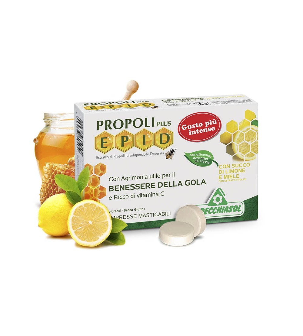 Natur Tanya® S. EPID® propoliszos szopogatós tabletta C-vitaminnal (mézes-citromos) - édesítőszerrel 24g