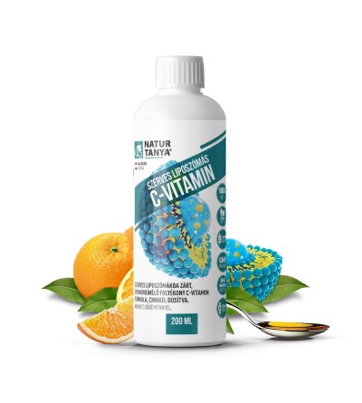 Natur Tanya® Liposzómás C-vitamin + cink folyékony formában 200ml