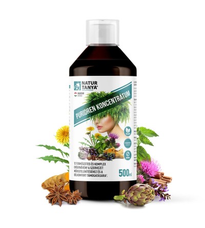 Natur Tanya® Puridren koncentrátum - 12 gyógynövénnyel, 500 ml