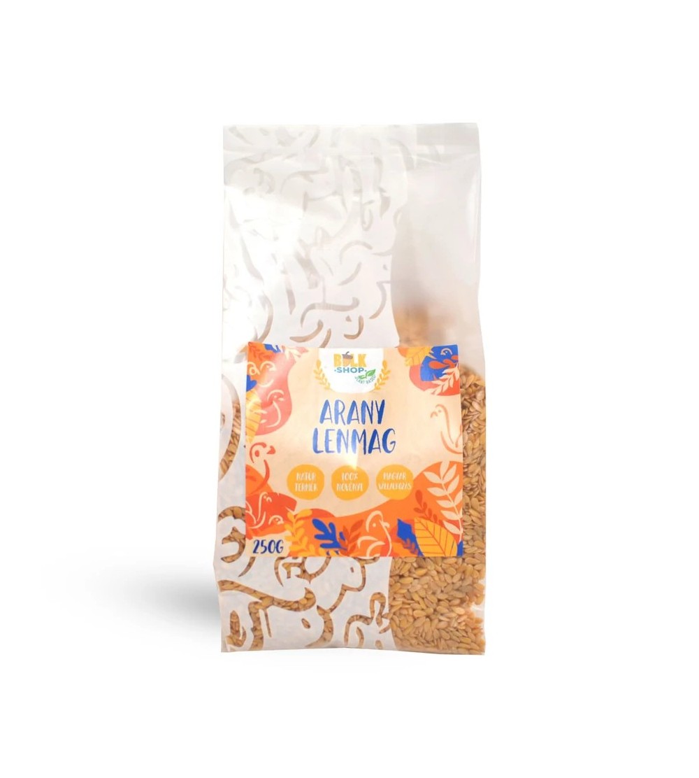 Bulkshop arany lenmag 250g