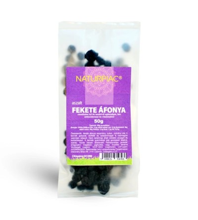 Aszalt fekete áfonya 50g NaturPiac