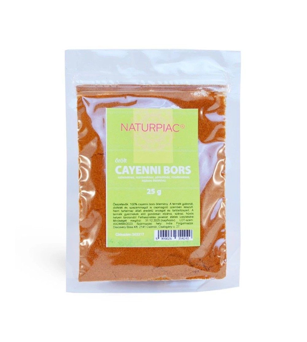 NaturPiac cayenne bors őrölt 25g