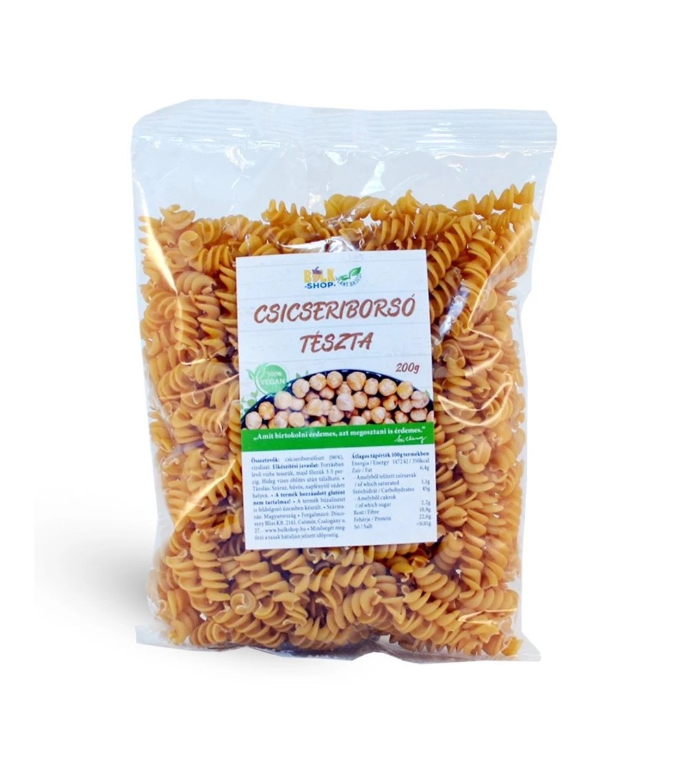 Bulkshop csicseriborsó tészta, orsó 200g