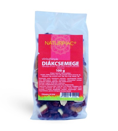 NaturPiac diákcsemege vörösáfonyával 100g