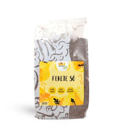 Bulkshop fekete só finom 500g