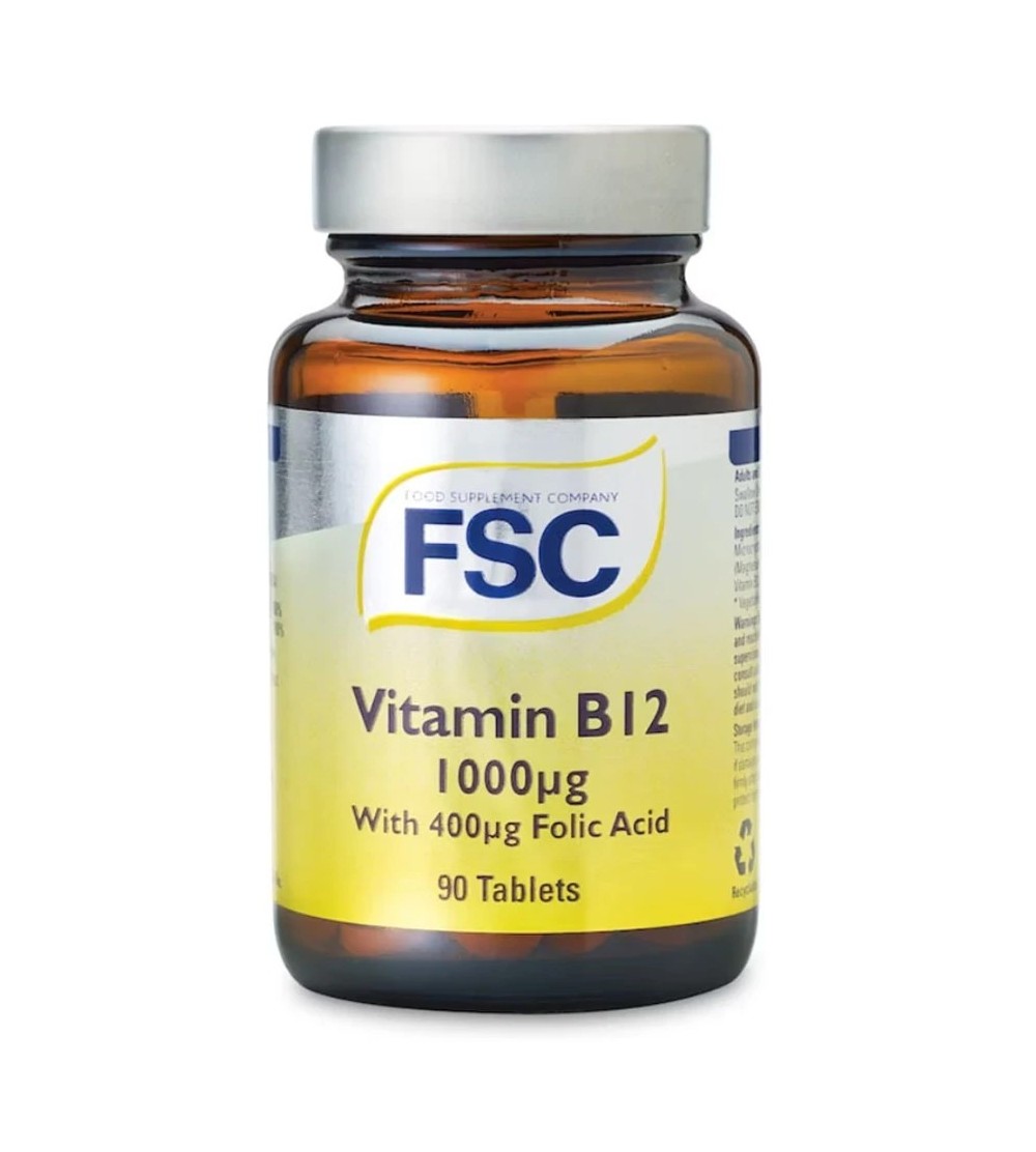 FSC B12 vitamin 1000μg, folsavval, 90db