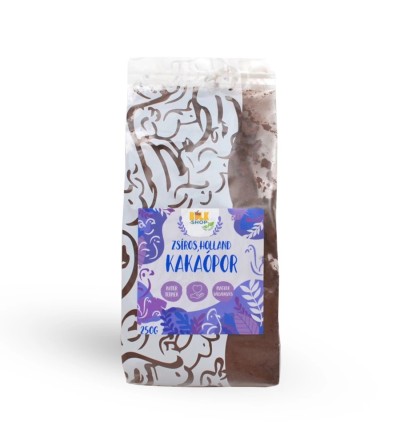 Bulkshop kakaópor, zsíros, alkalizált 20-22%, 250g