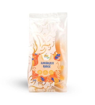 Bulkshop kandírozott mangó szeletek 250g