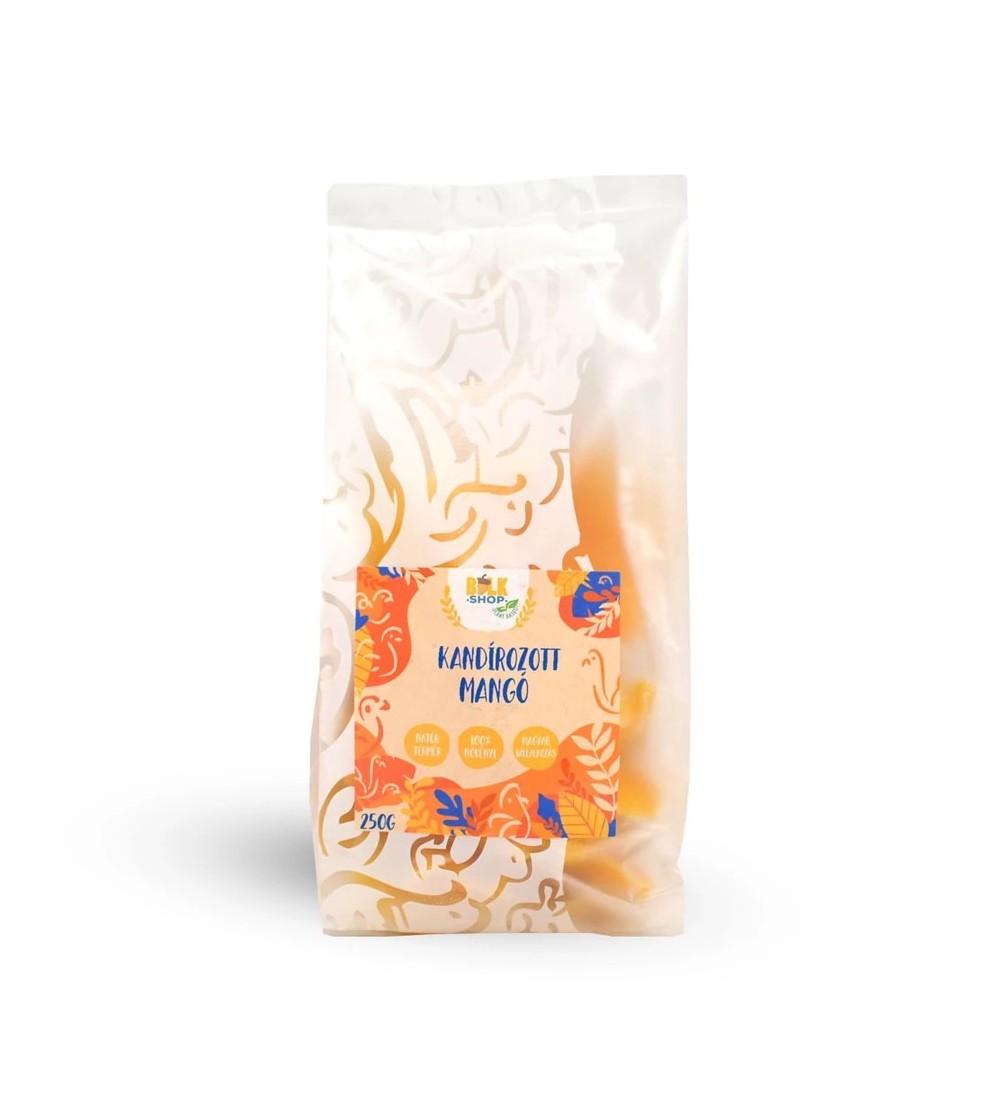 Bulkshop kandírozott mangó szeletek 250g