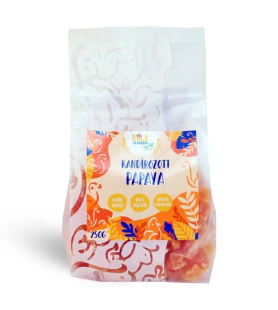 Bulkshop kandírozott papaya 250g