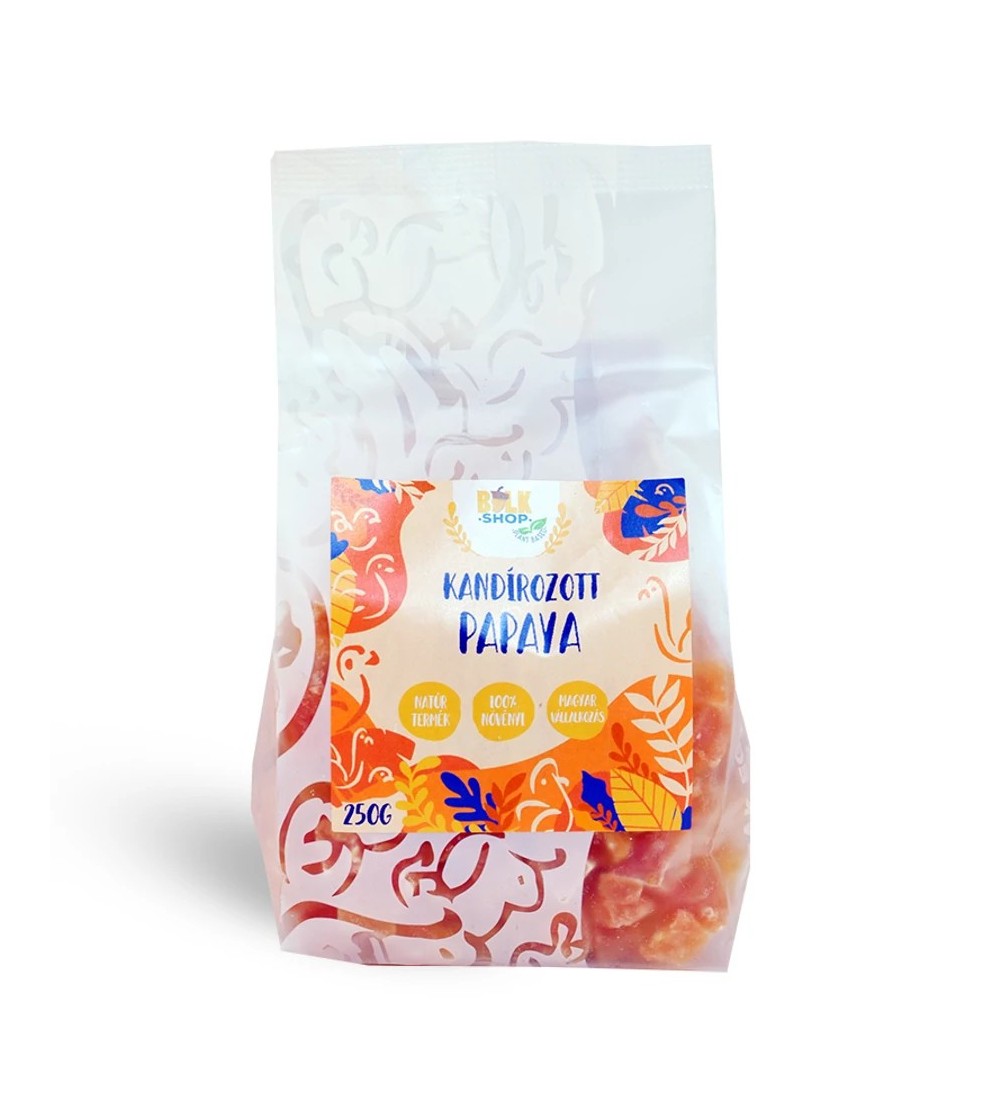 Bulkshop kandírozott papaya 250g