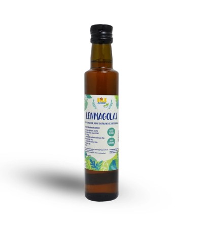 Bulkshop lenmagolaj 250 ml hidegen sajtolt, 100%-os
