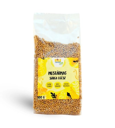 Bulkshop mustármag sárga, egész 100g