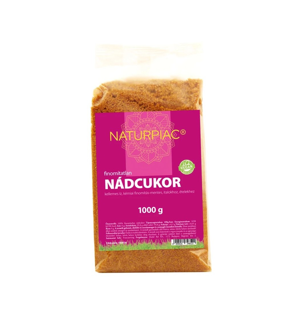 NaturPiac Nádcukor finomítatlan 1000g