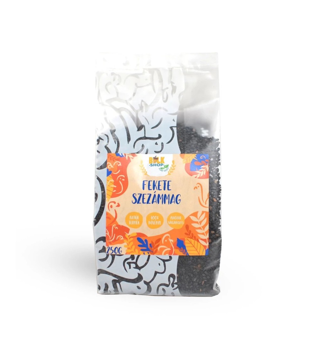 Bulkshop szezámmag, fekete 250g