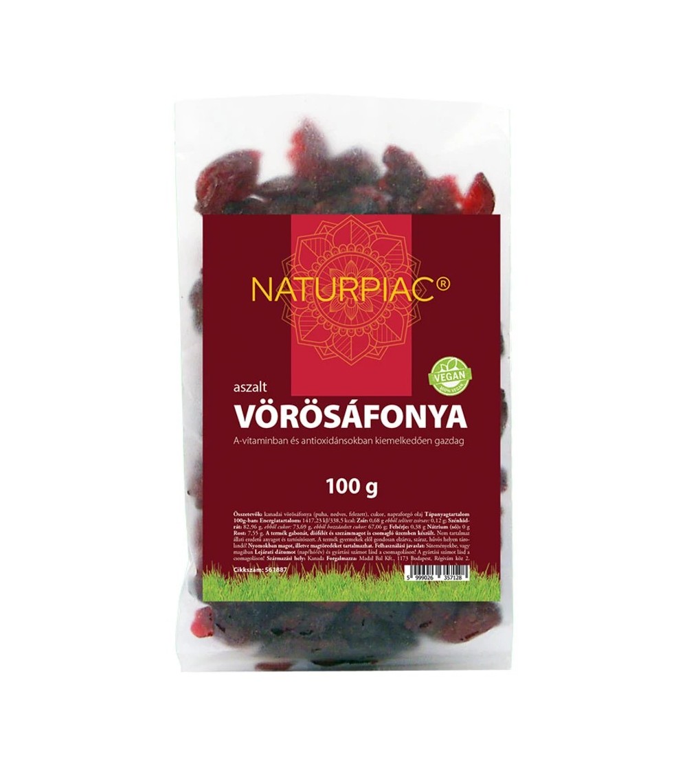 NaturPiac aszalt vörösáfonya 100g