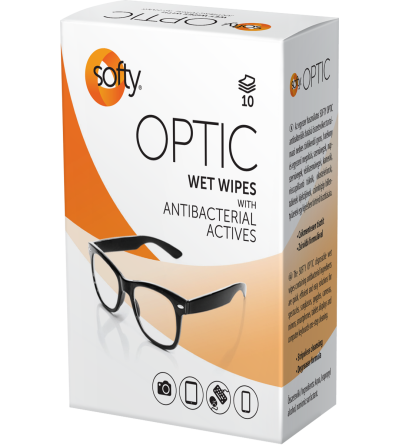 Softy Optic 10 lapos optikai törlőkendő