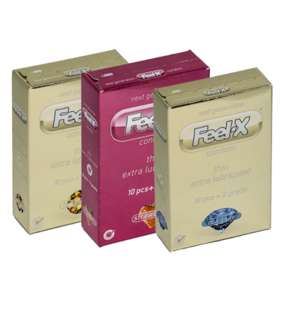 FeelX óvszer 10+2 db - több változat