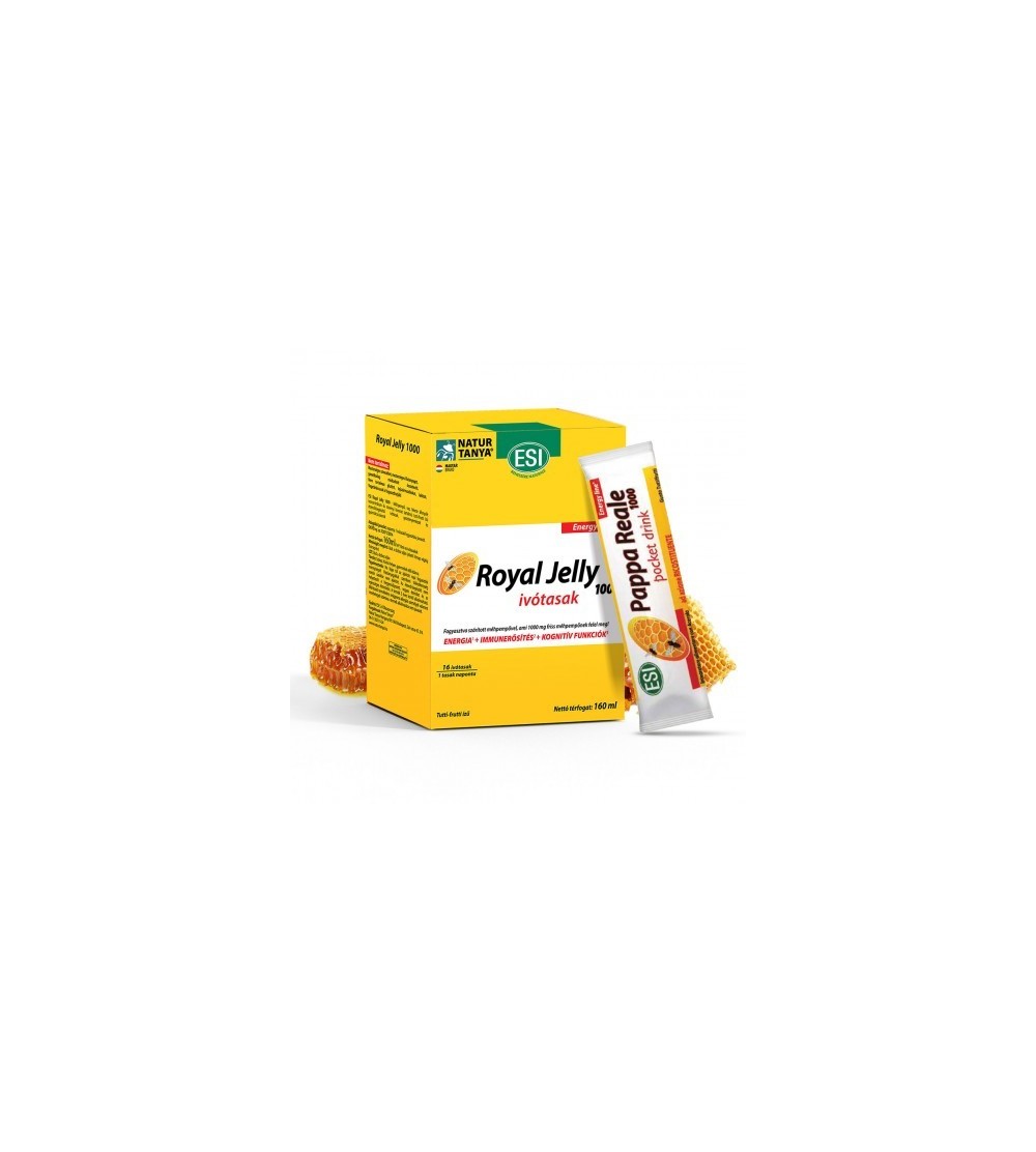 Natur Tanya® ESI® Royal Jelly - 1000 mg friss MÉHPEMPŐ folyékony ivótasakban