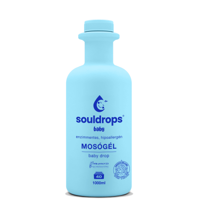 Souldrops baby drop hipoallergén-szenzitív mosógél babaruhákhoz (1000 ml)
