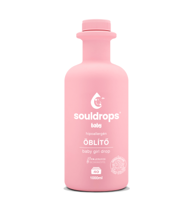 Souldrops baby girl drop hipoallergén-szenzitív textilöblítő babaruhákhoz (1000 ml)