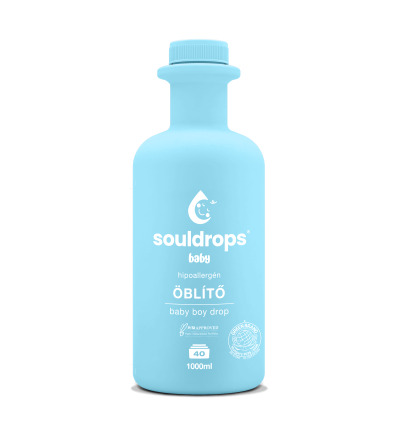 Souldrops baby boy drop hipoallergén-szenzitív textilöblítő babaruhákhoz (1000 ml)