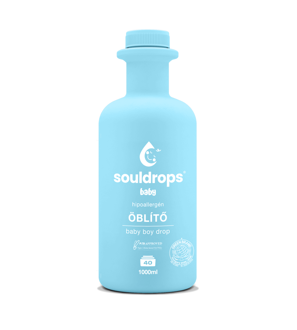 Souldrops baby boy drop hipoallergén-szenzitív textilöblítő babaruhákhoz (1000 ml)