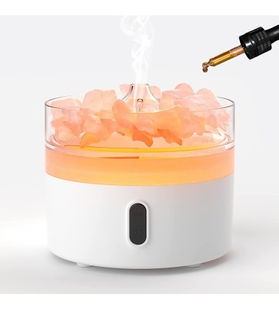 Himalája Só Aroma Diffúzor - Éjjeli fény - USB - Lángoló hatás