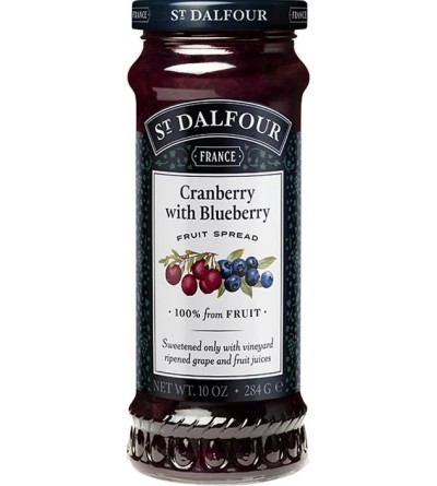St. Dalfour Gyümölcsvarázs extra Vörös- és kékáfonya lekvár 284g