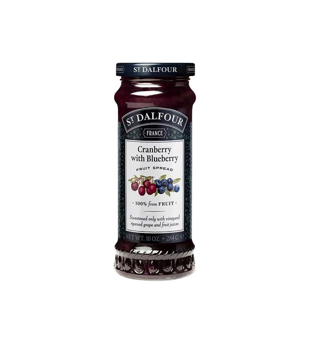 St. Dalfour Gyümölcsvarázs extra Vörös- és kékáfonya lekvár 284g