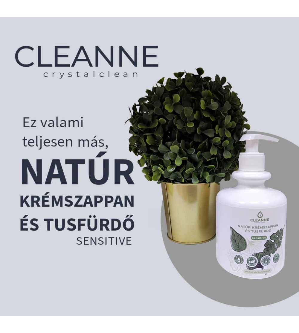 Cleanne Krémszappan és tusfürdő 470 gr