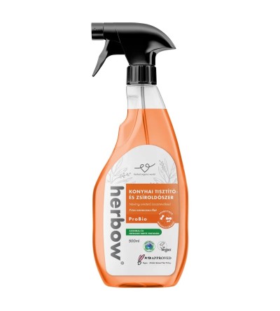 Herbow Konyhai tisztító és zsíroldó Probiotikus Spray & Rinse Friss narancsos illattal 500ml